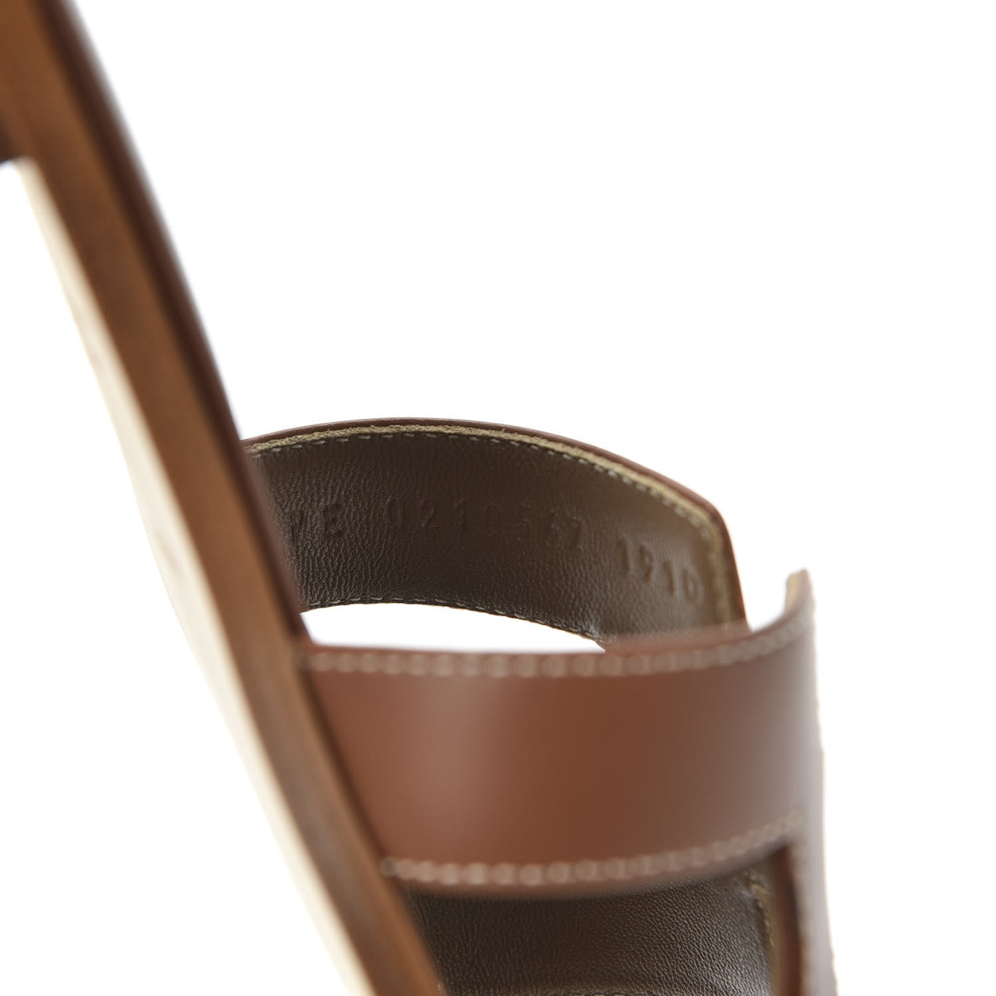 Box Calfskin Oran Sandals 37 Gold