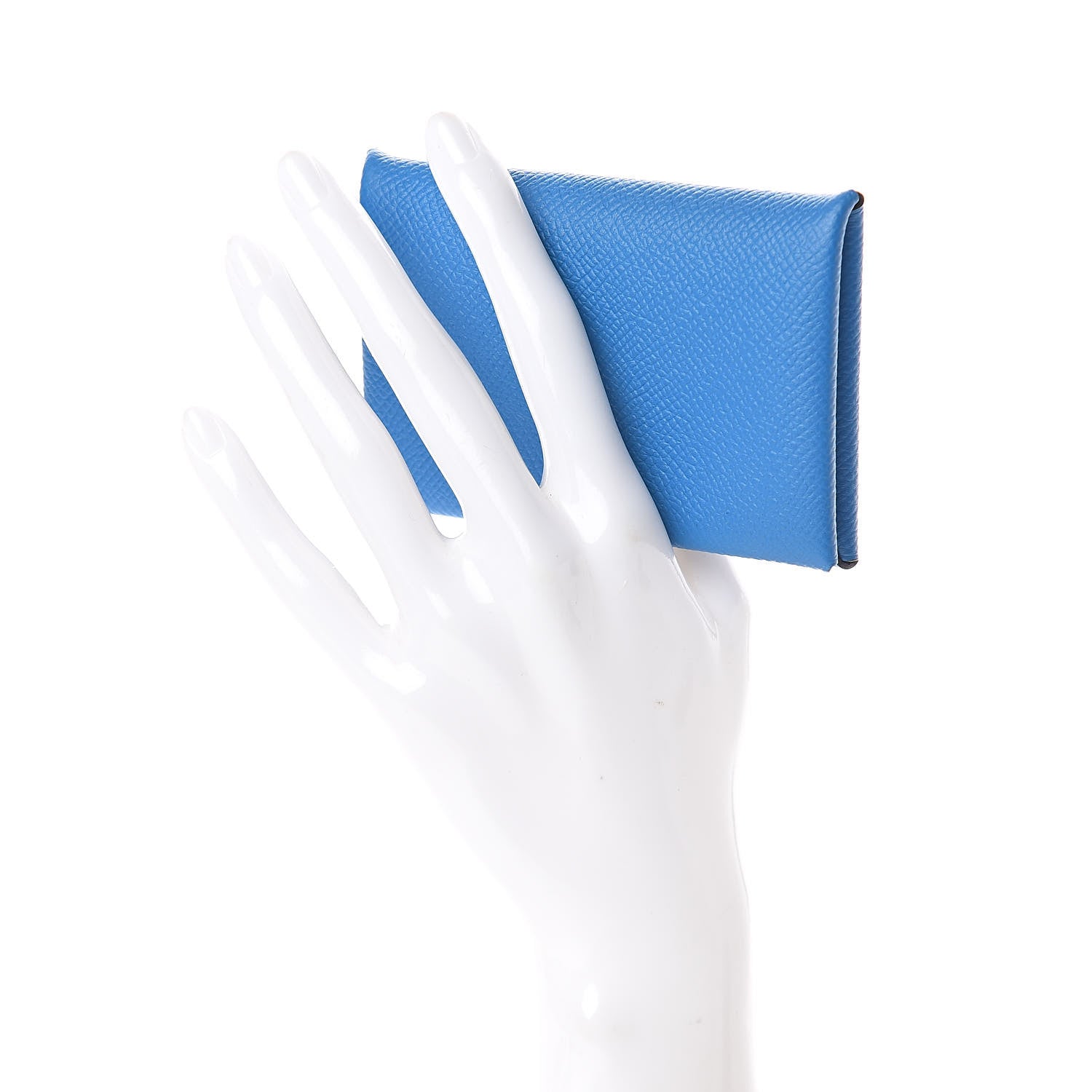 Hermes Epsom Calvi Card Case Bleu Zanzibar 2 of 6