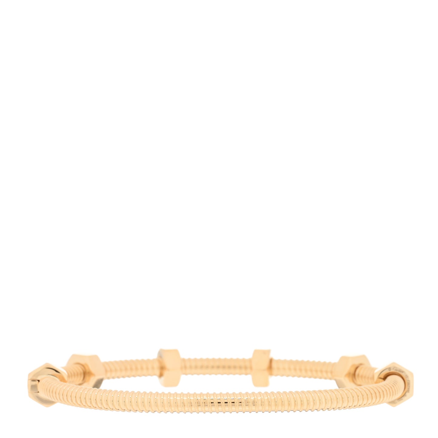 18K Yellow Gold Ecrou de Cartier Bracelet 15