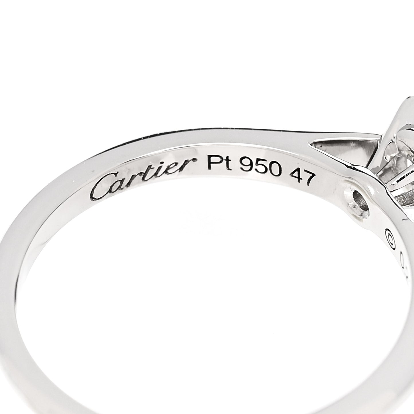 Platinum Diamond .21ct Solitaire 1895 Engagement Ring 47 4.25
