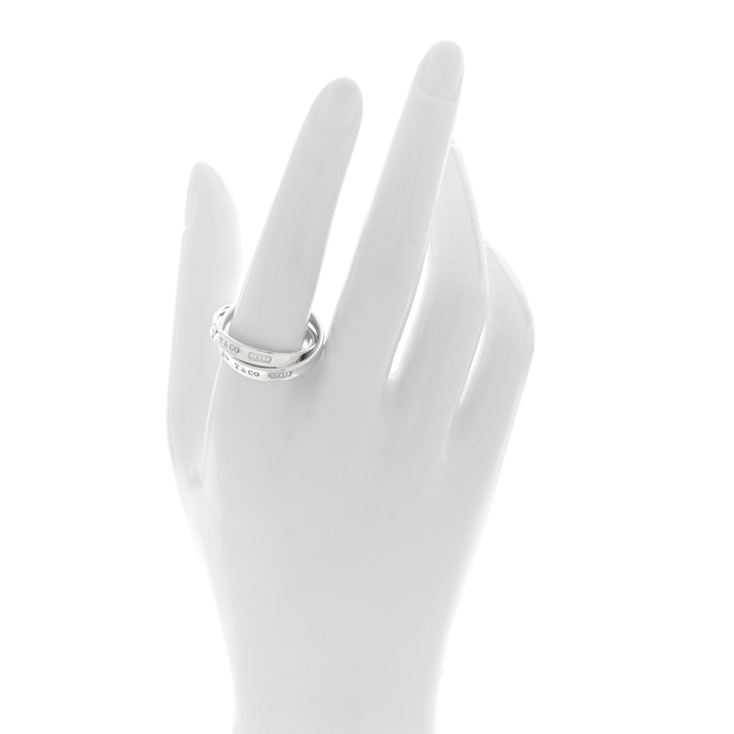 Sterling Silver 1837 Interlocking Circles Ring 59 8.75