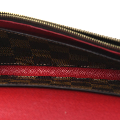 Louis Vuitton Damier Ebene Emilie Wallet Red 5 of 8