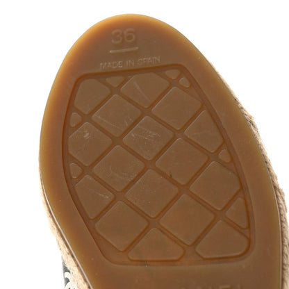 Chanel Lambskin Printed CC Espadrilles 36 Black White 11 of 11