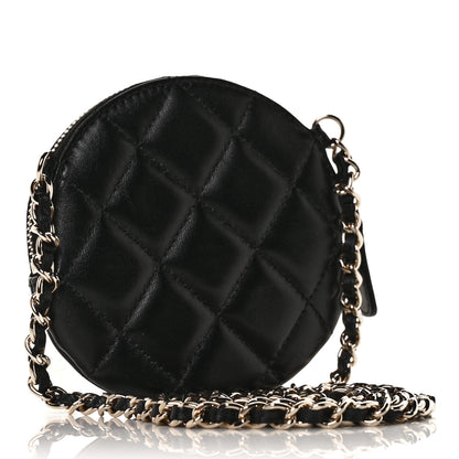 Chanel Lambskin Mini Camellia Bouquet Clutch With Chain Black 5 of 19