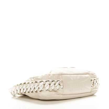 Chanel Calfskin Modern Chain Rhodoid Hobo White 4 of 7