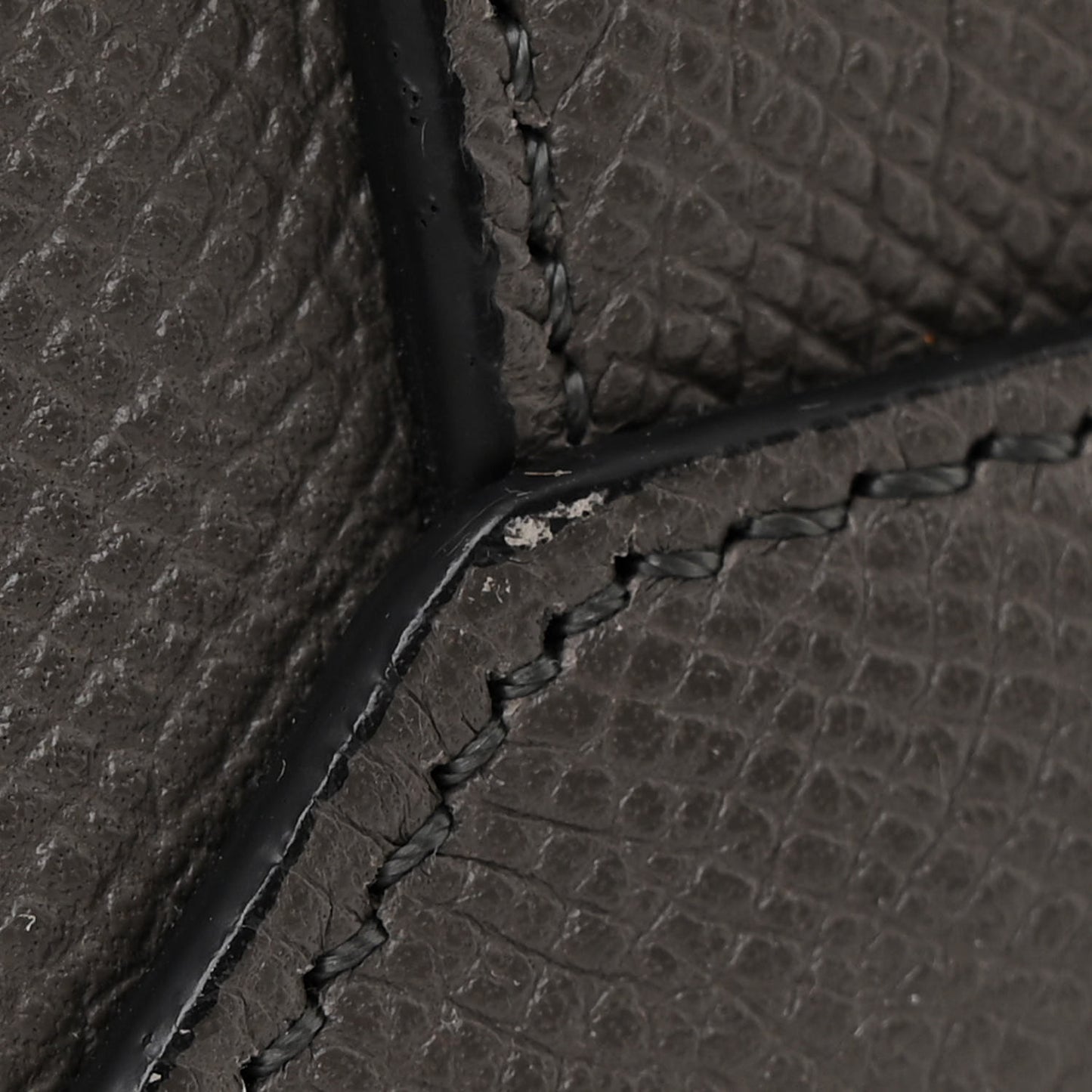 Baby Grained Calfskin Micro Belt Bag Grey