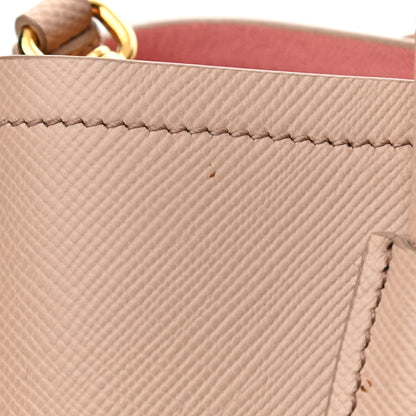 Prada Saffiano Cuir Medium Double Bag Cammeo Rosa 11 of 11