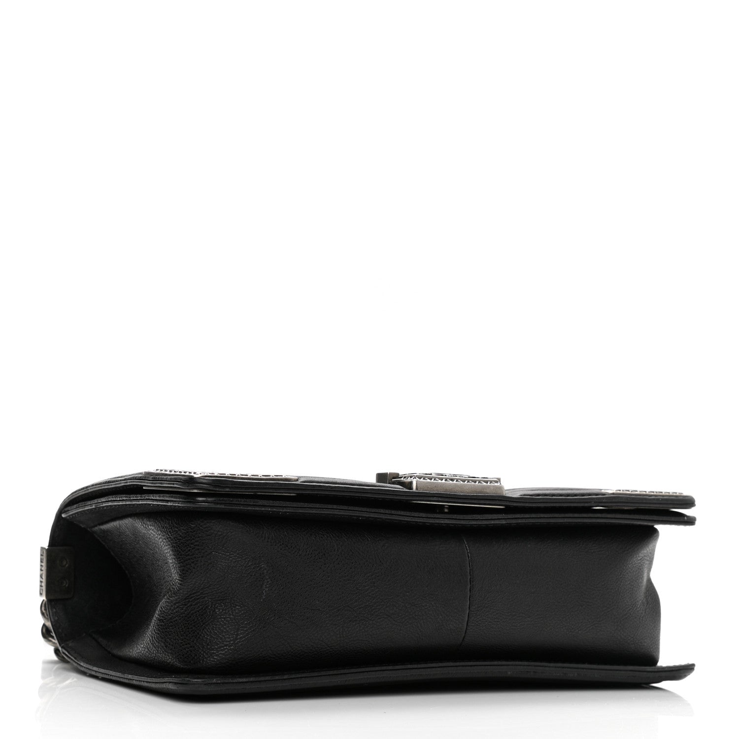 Chanel Calfskin Quilted Metal Embellished Paris Dallas Medium Boy Flap Black 3 of 9