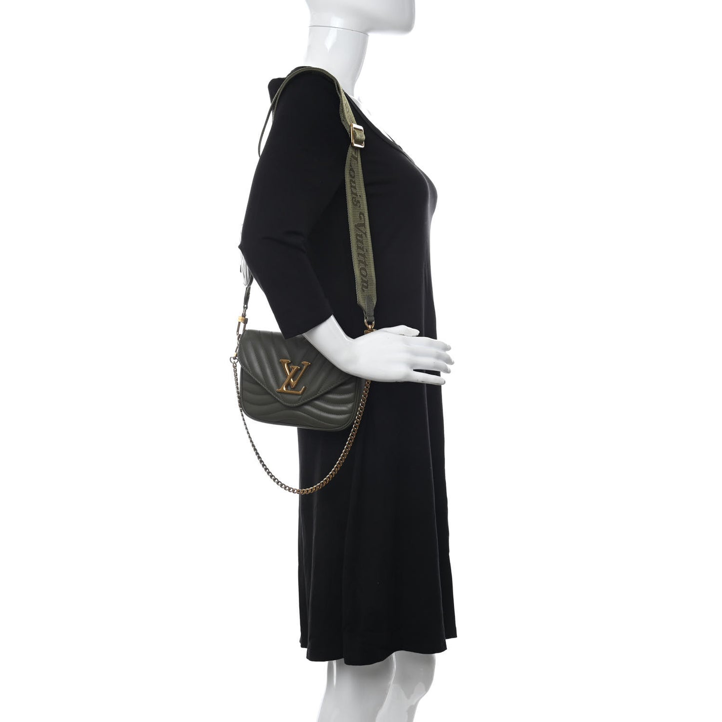 Calfskin New Wave Multi Pochette Kaki