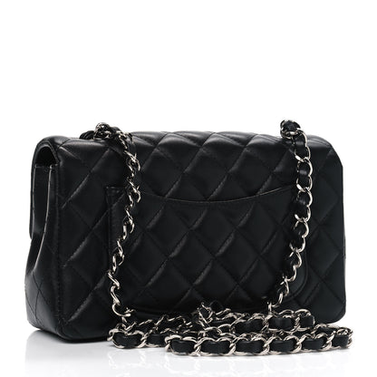 Chanel Lambskin Quilted Mini Rectangular Flap Black 2 of 4