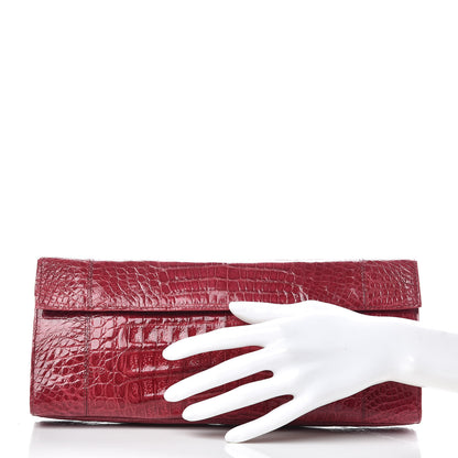 Nancy Gonzalez Crocodile Clutch Pink 2 of 8