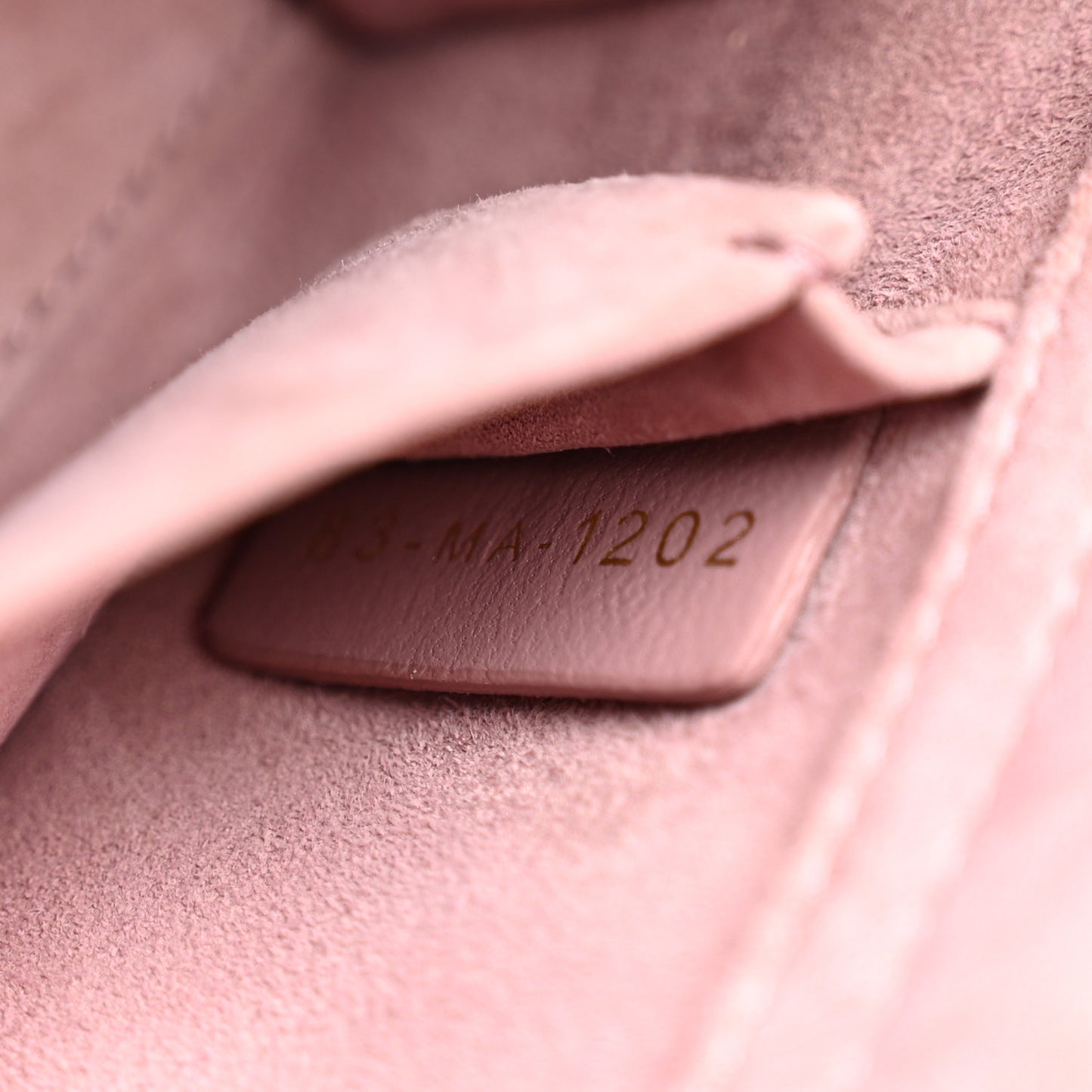 Lambskin Cannage Small Lady D-Joy Peony Pink