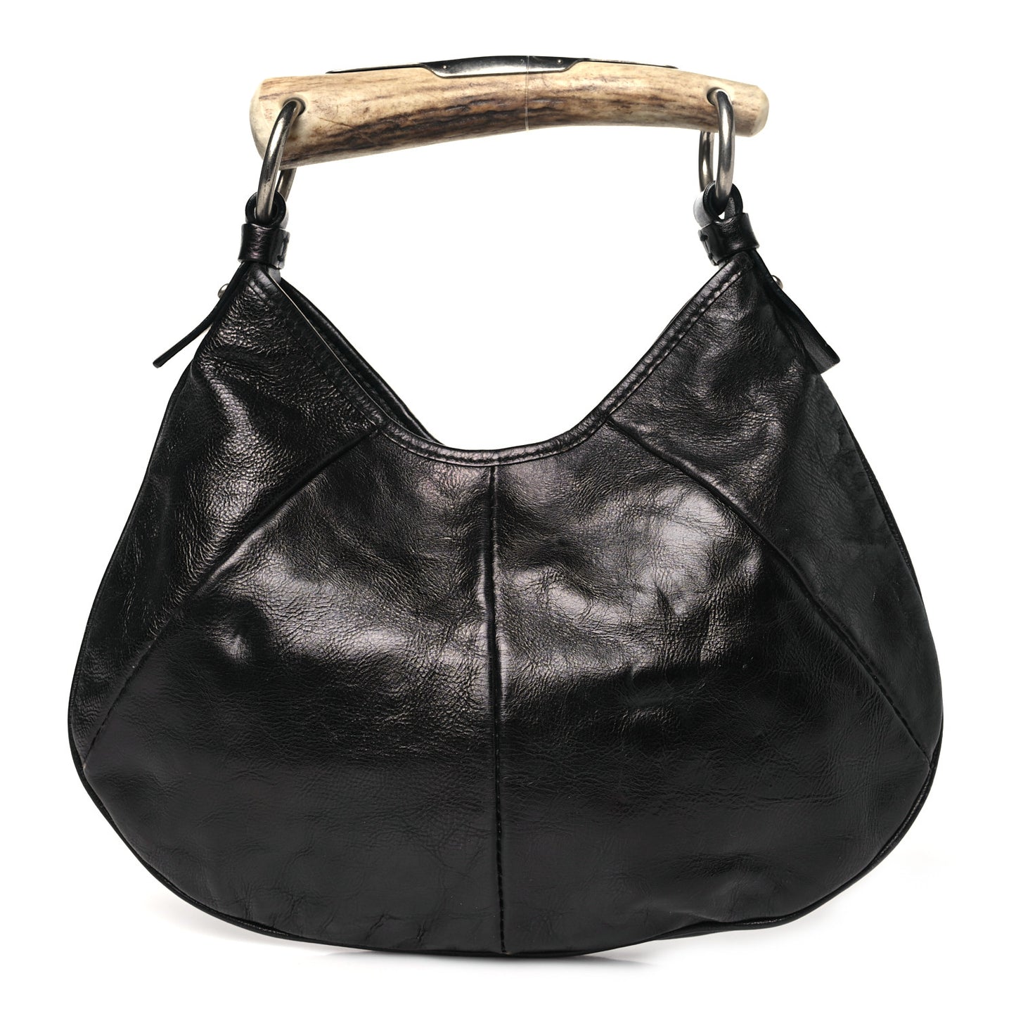 Buffalo Horn Small Mombasa Hobo Dark Brown