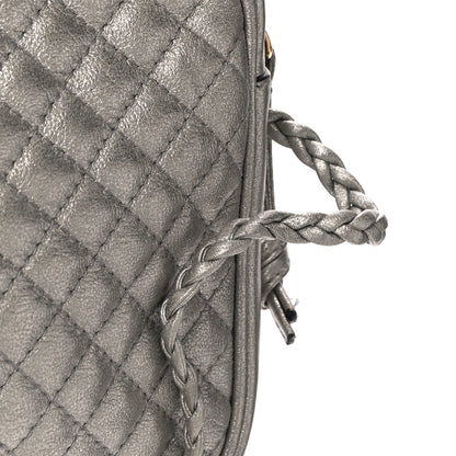 Gucci Laminated Nappa Web Trapuntata Small GG Shoulder Bag Argento 12 of 14