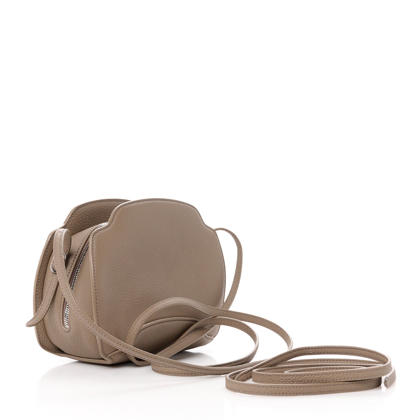 Grained Calfskin Sesia Crossbody Warm Mastic