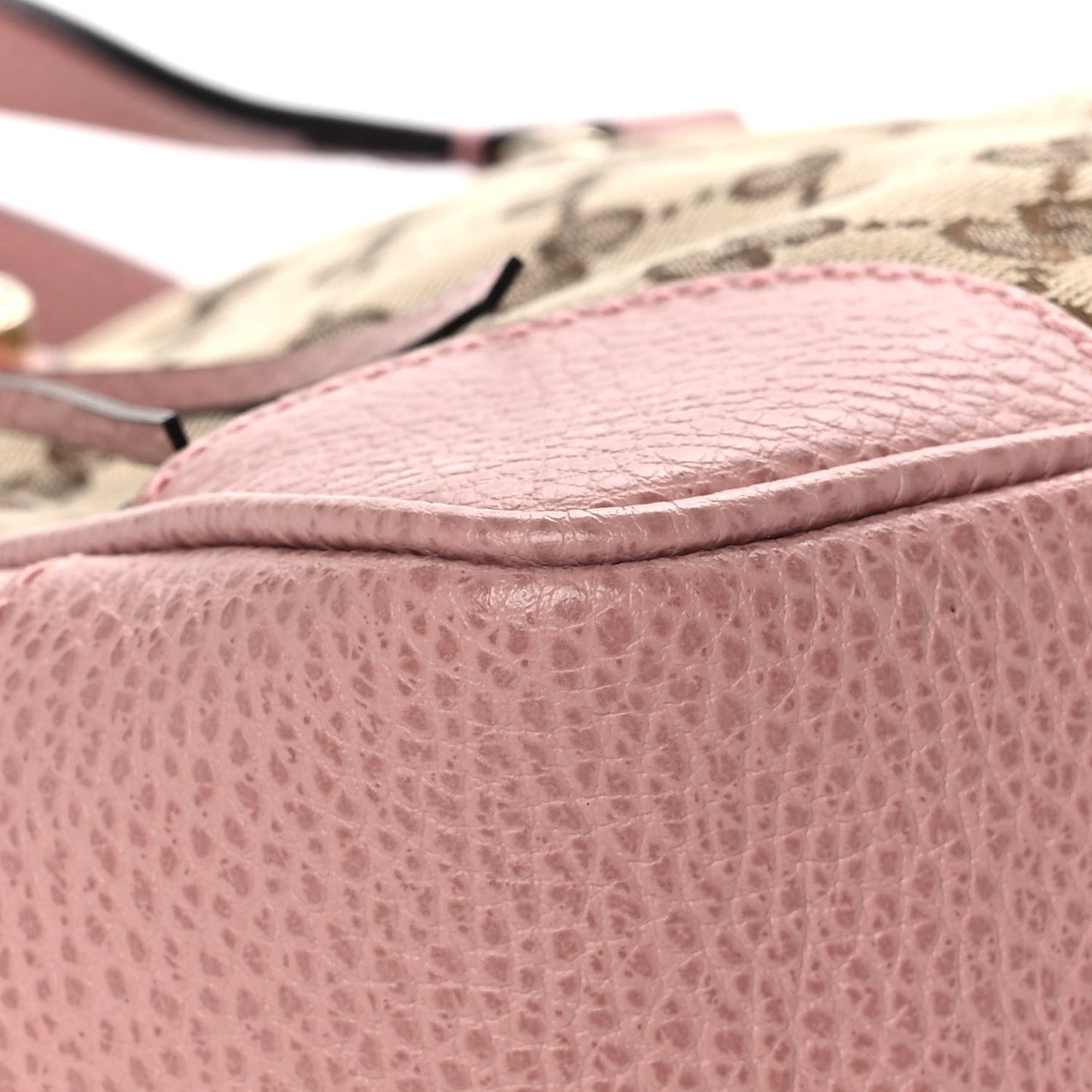 Monogram Small Bree Tote Beige Soft Pink