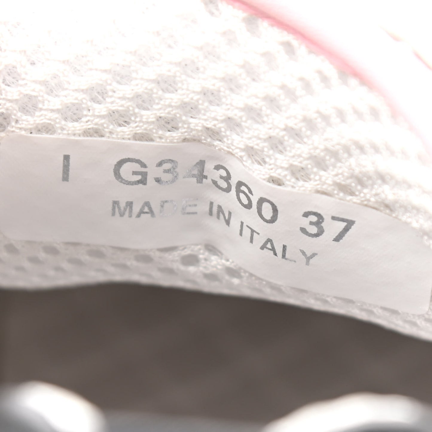 Tweed Suede Calfskin CC Sneakers 37 Gray Pink