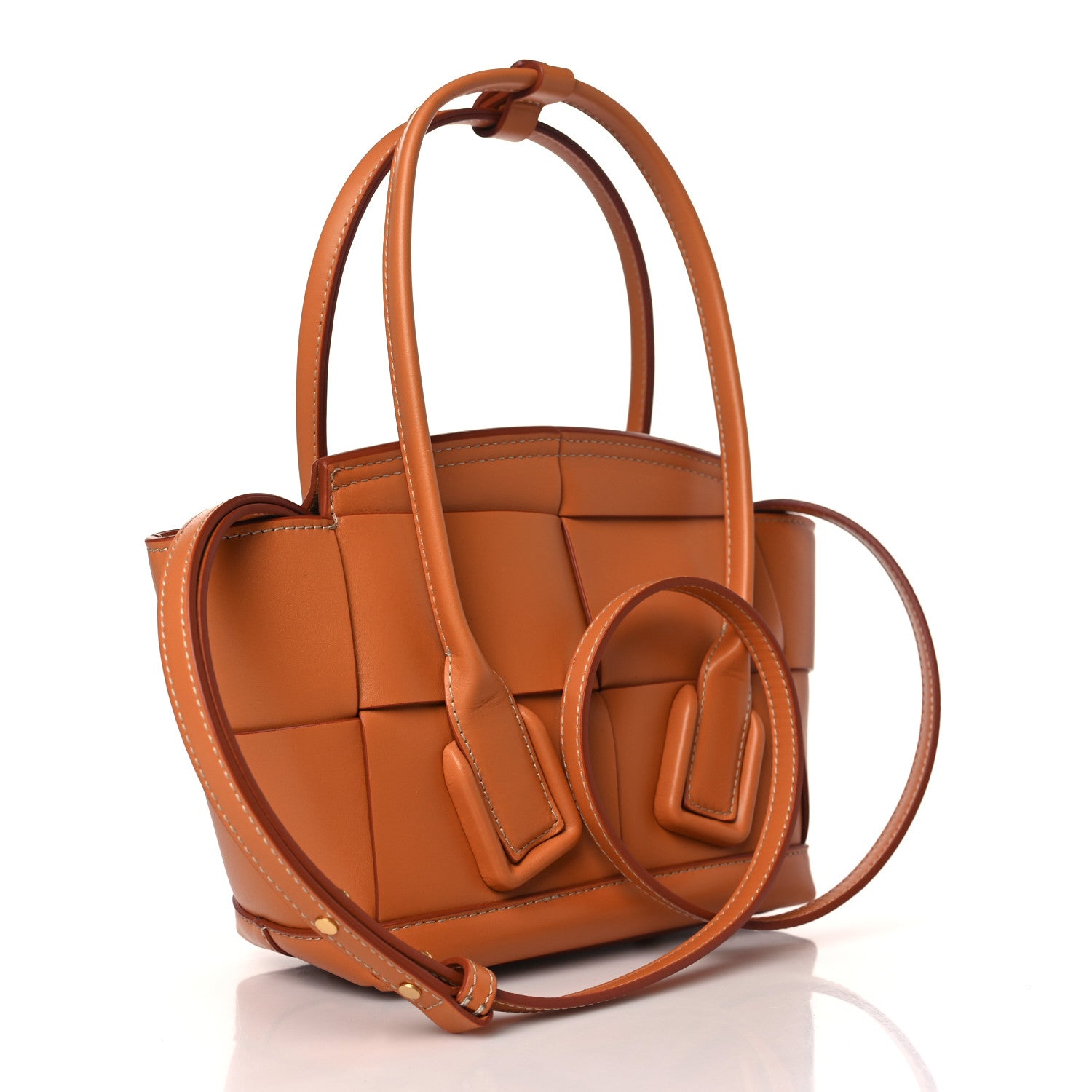 Bottega Veneta French Calfskin Maxi Intrecciato Mini Arco Clay 3 of 10