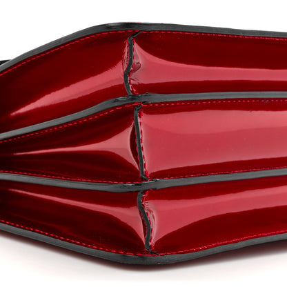 Bulgari Metallic Calfskin Serpenti Forever Top Handle Red 10 of 17