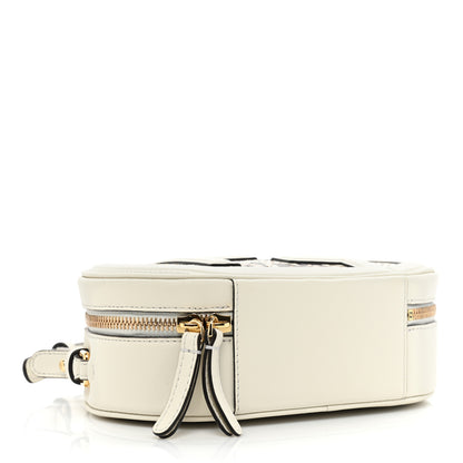 Fendi Vitello Grace Elaphe Python Print O'Lock Mini Camera Case White Ice Daisy Roccia 4 of 9