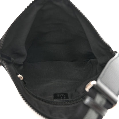 Gucci Nylon Monogram Medium Flat Messenger Bag Black 4 of 10