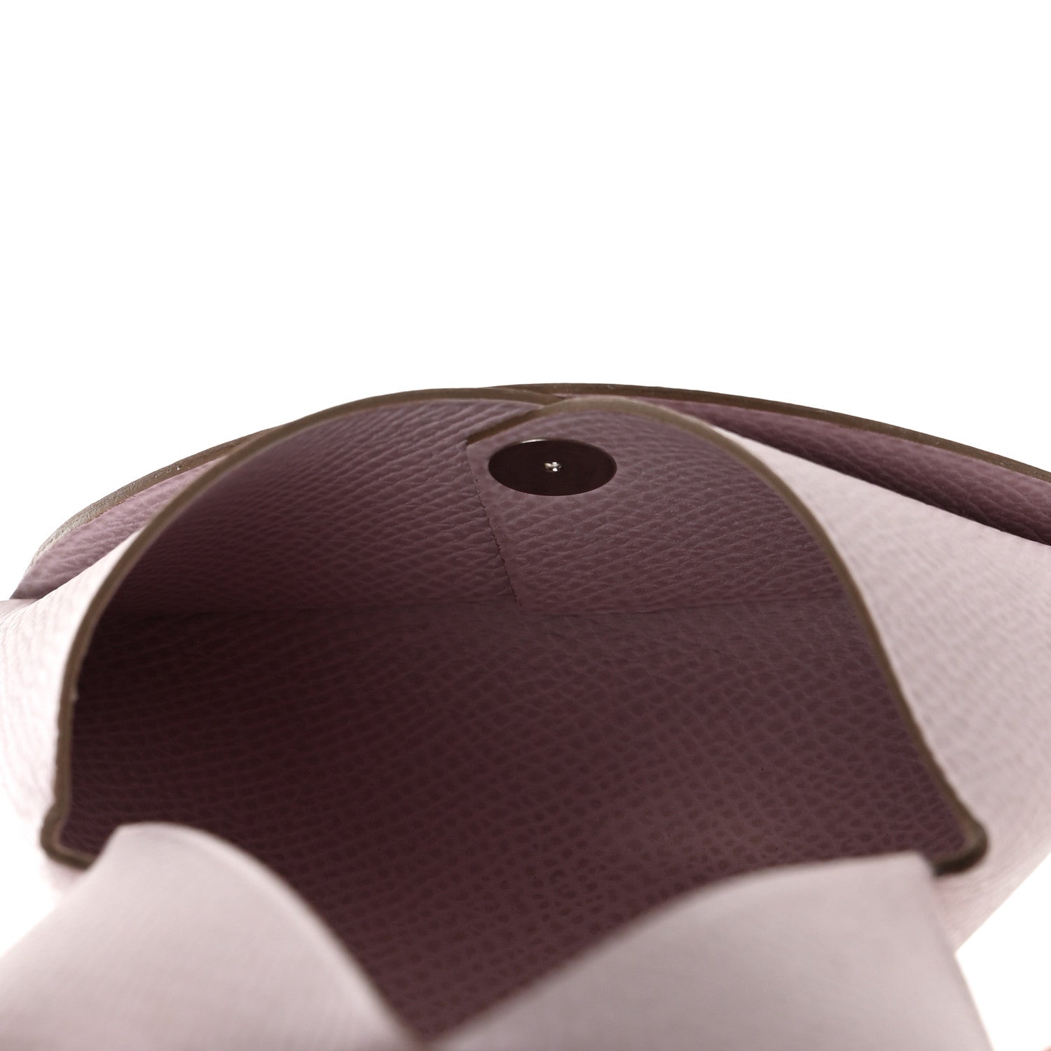 Hermes Epsom Calvi Card Case Mauve Pale 6 of 9