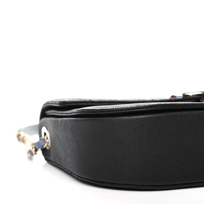 Chanel Grained Calfskin Quilted Medium Cuba Top Handle Flap Black 8 of 10