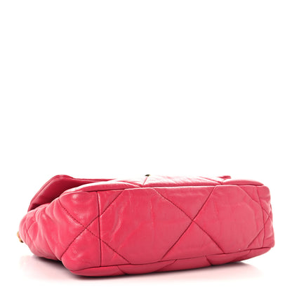Chanel Lambskin Quilted Medium Chanel 19 Flap Dark Pink 4 of 10