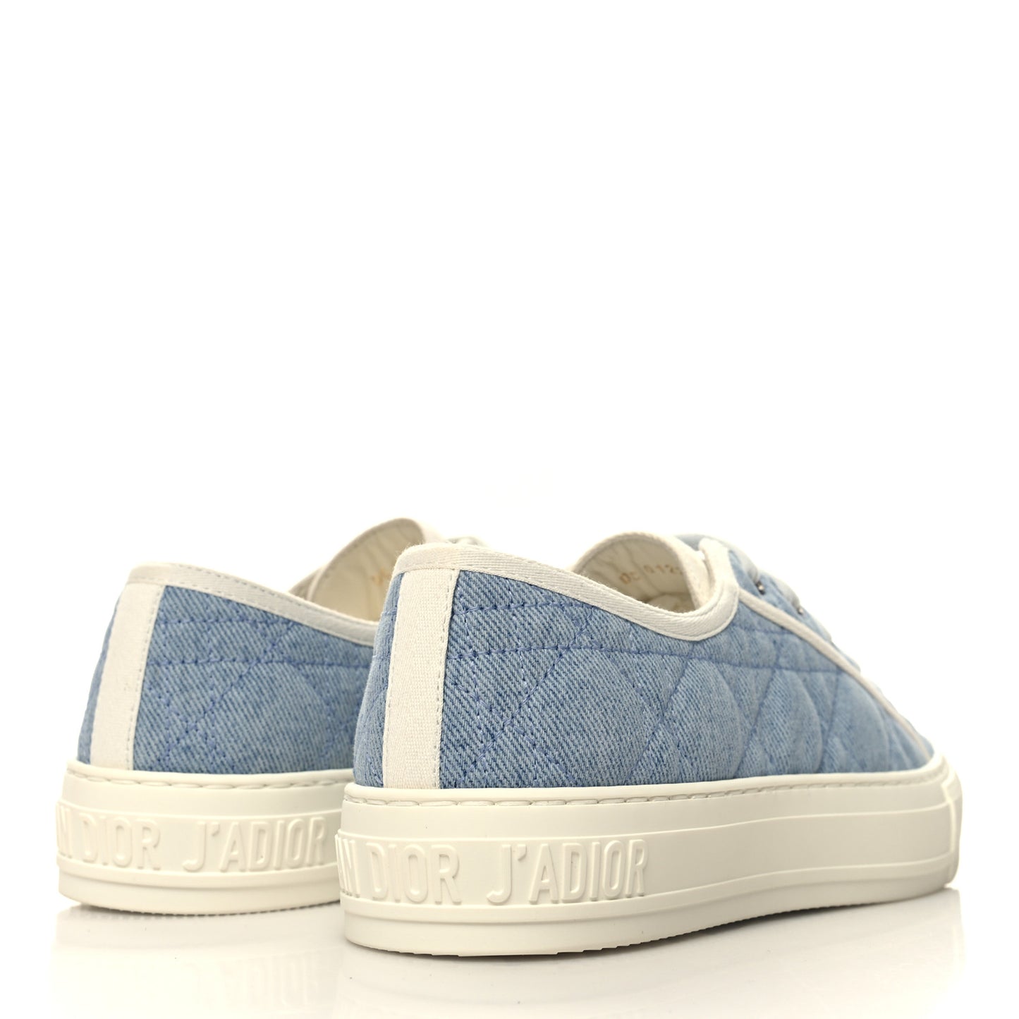 Denim Cannage Walk'N'Dior Low Top Sneakers 37.5 Dynamic Blue
