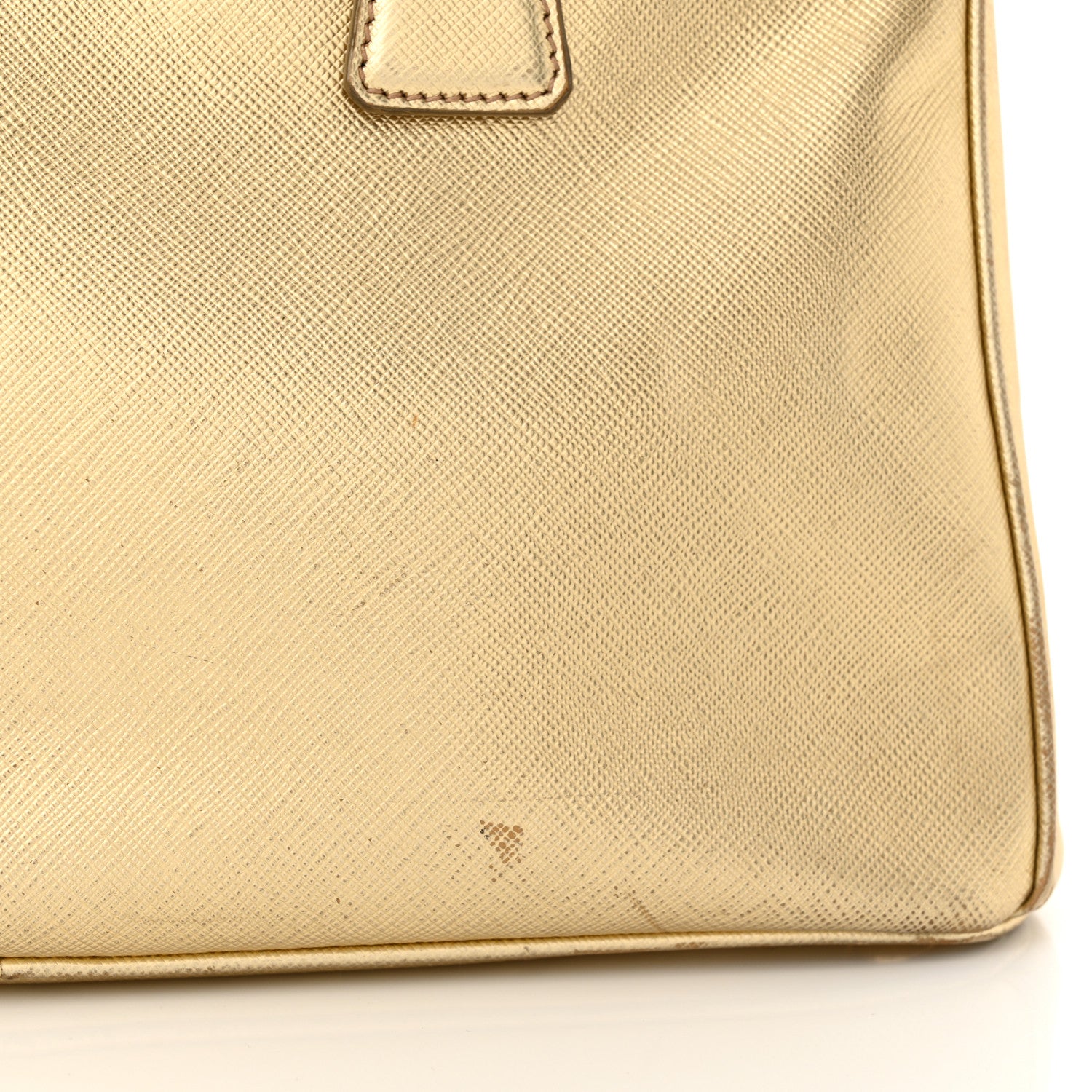 Prada Metallic Saffiano Small Galleria Double Zip Tote Platino 16 of 22