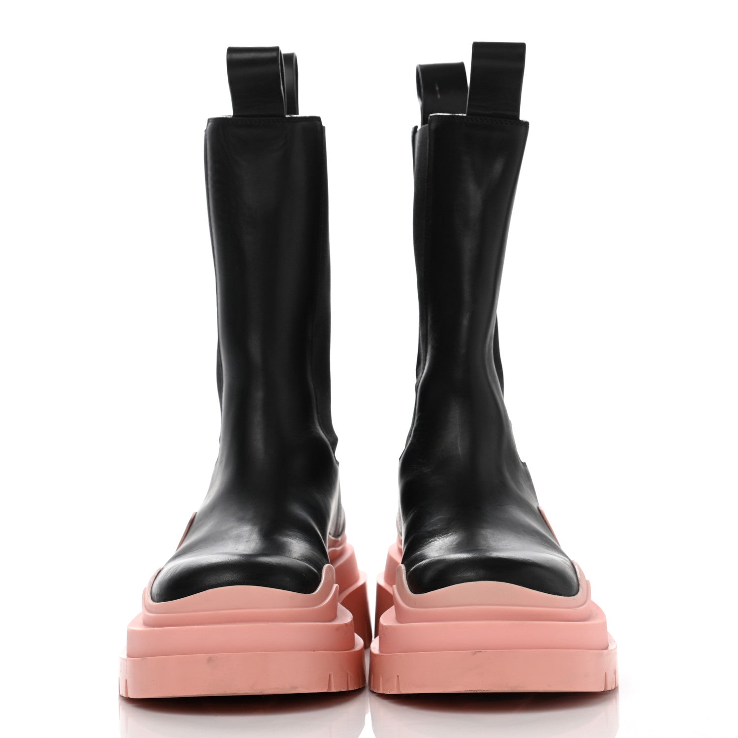 Bottega Veneta Calfskin The Tire Chelsea Boots 36 Black Peachy 2 of 16