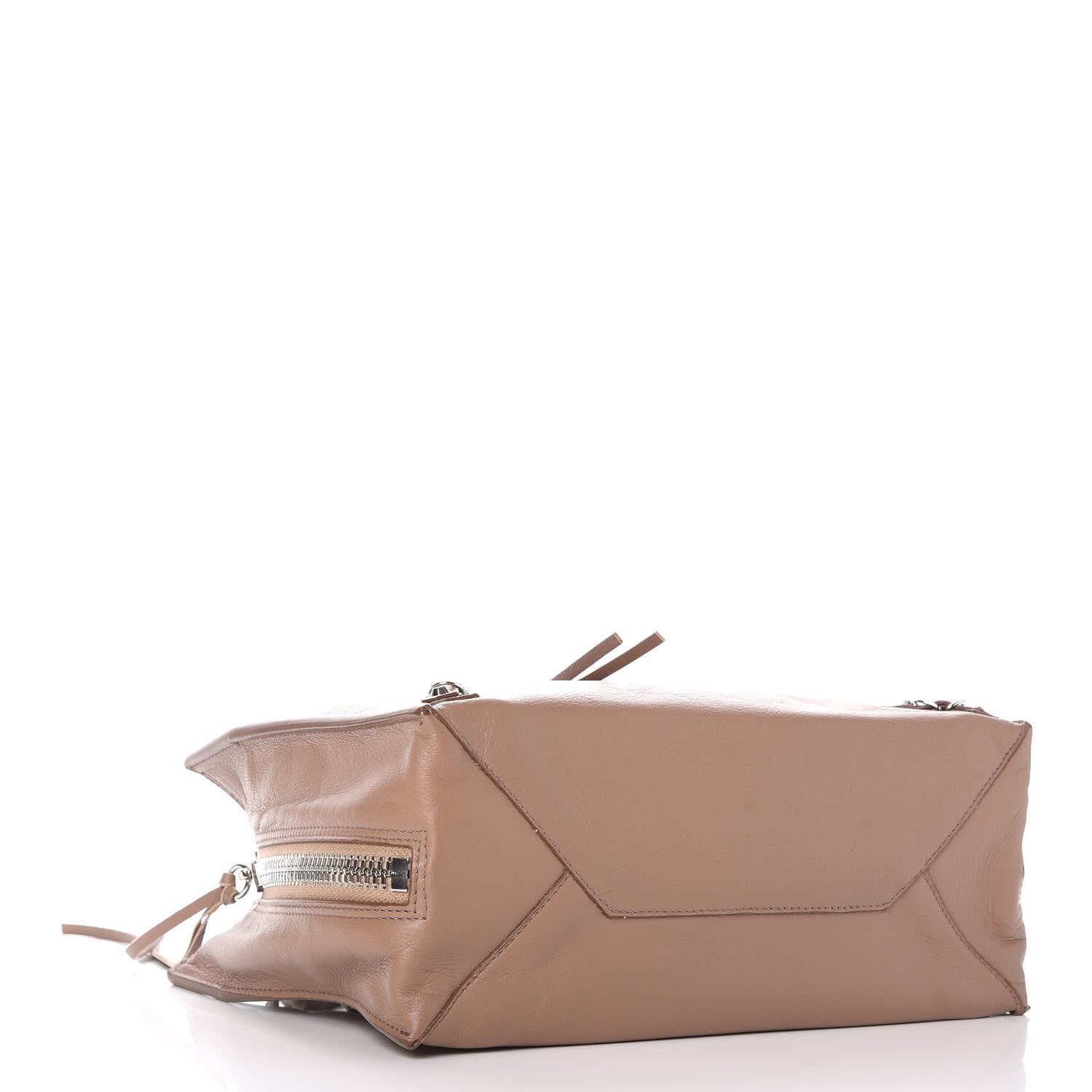 Balenciaga Veau Papier A6 Zip Around Tote Sable 5 of 8