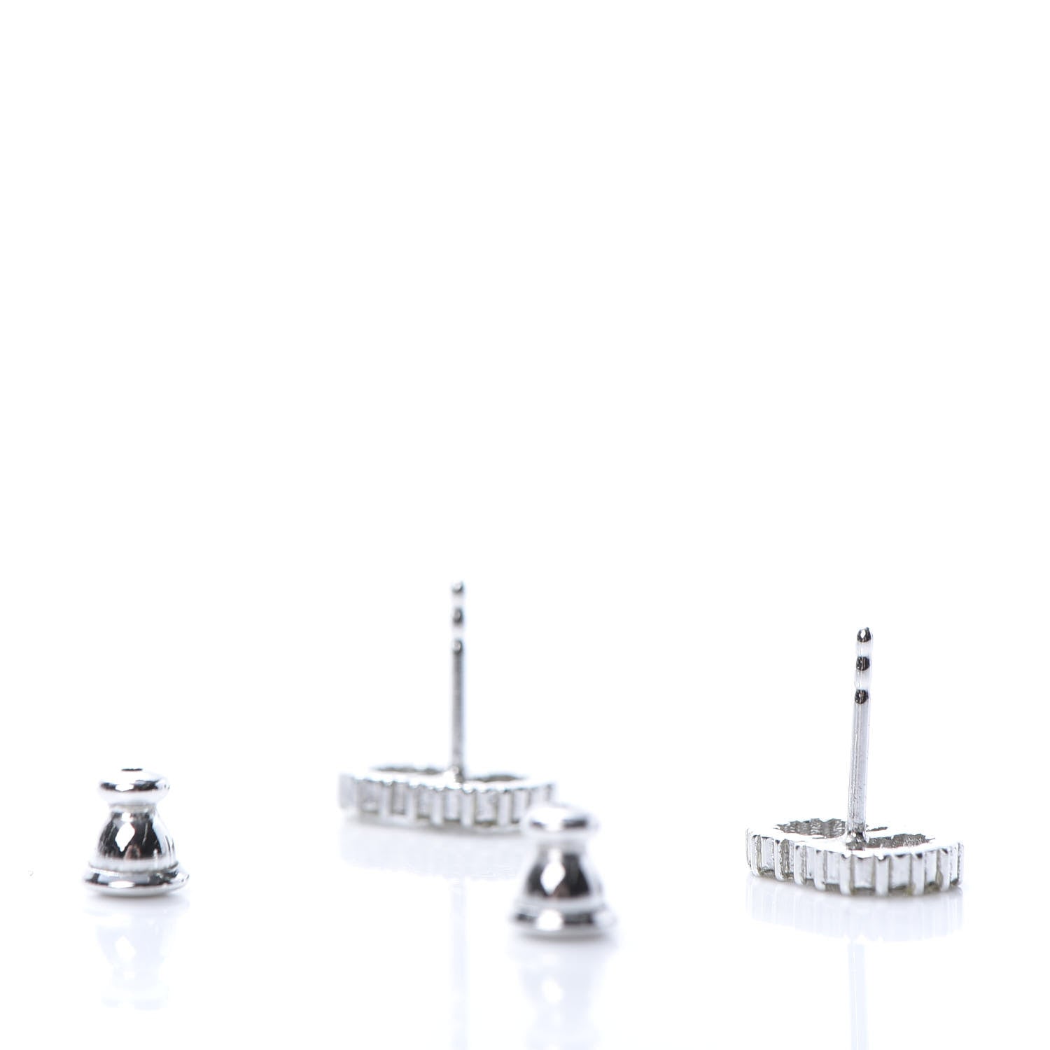 Christian Dior Crystal Clair D Lune Earrings Silver 3 of 5
