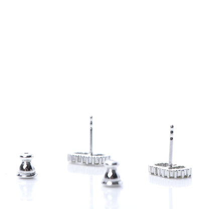 Christian Dior Crystal Clair D Lune Earrings Silver 3 of 5