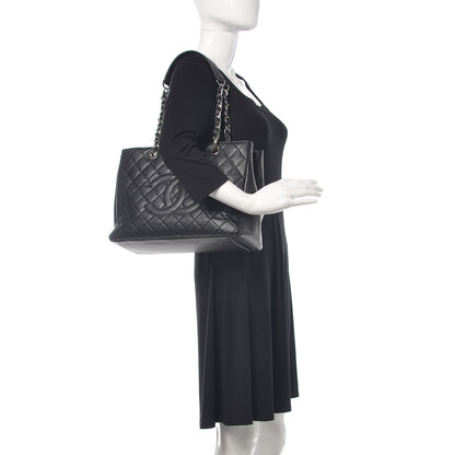 Chanel Caviar Quilted Grand Shopping Tote GST Black 2 of 10