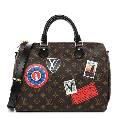 Louis Vuitton Monogram My World Tour Speedy Bandouliere 30 Black 1 of 10