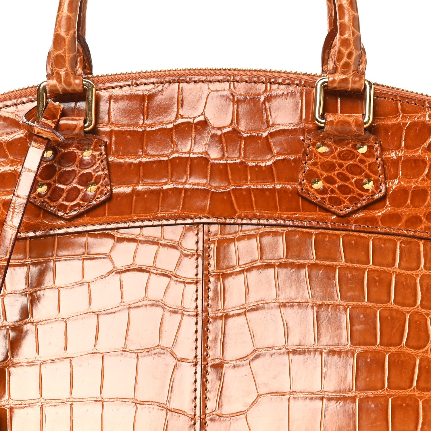 Louis Vuitton Crocodile Lockit PM Brown 7 of 9