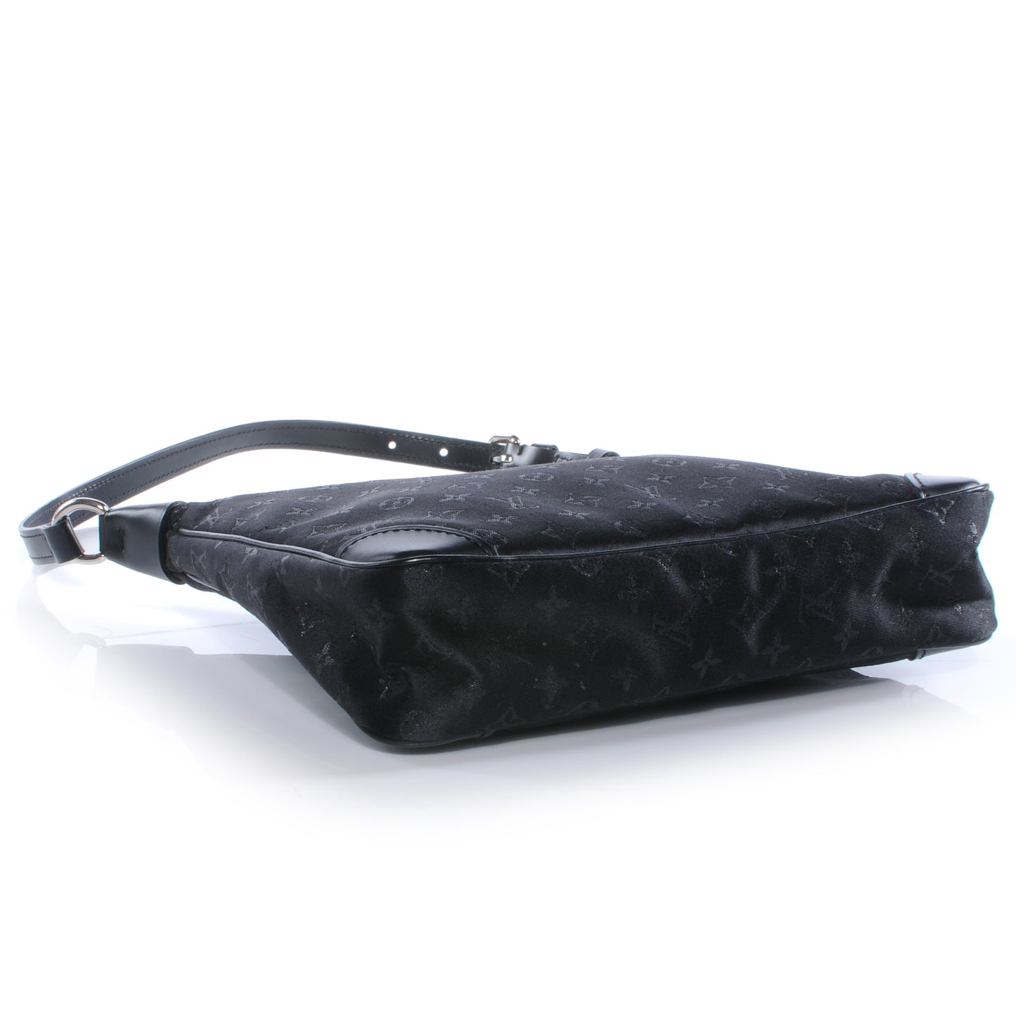 Satin Monogram Little Boulogne Black
