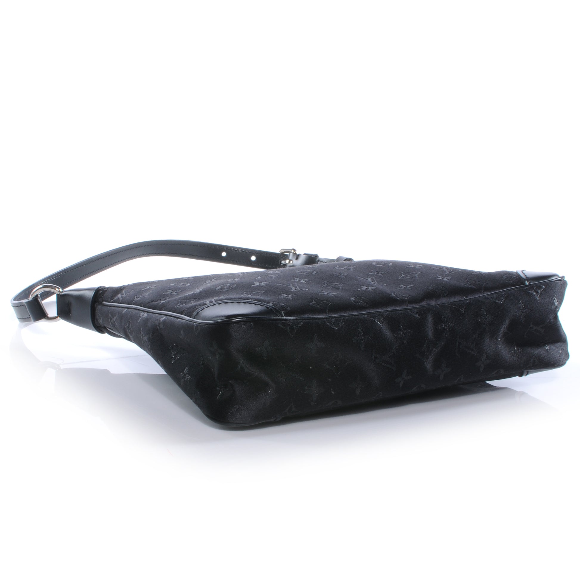 Louis Vuitton Satin Monogram Little Boulogne Black 4 of 7