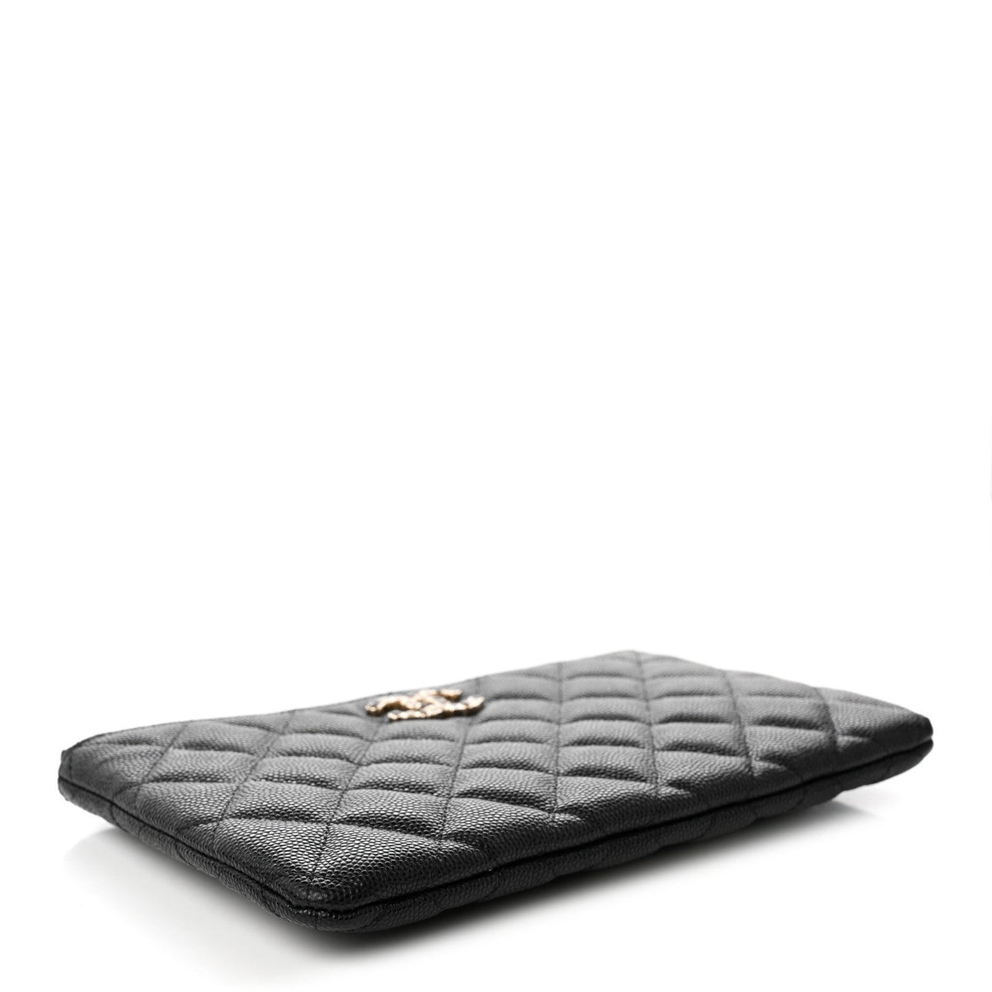 Caviar Quilted Coco Candy Small Cosmetic Case Black