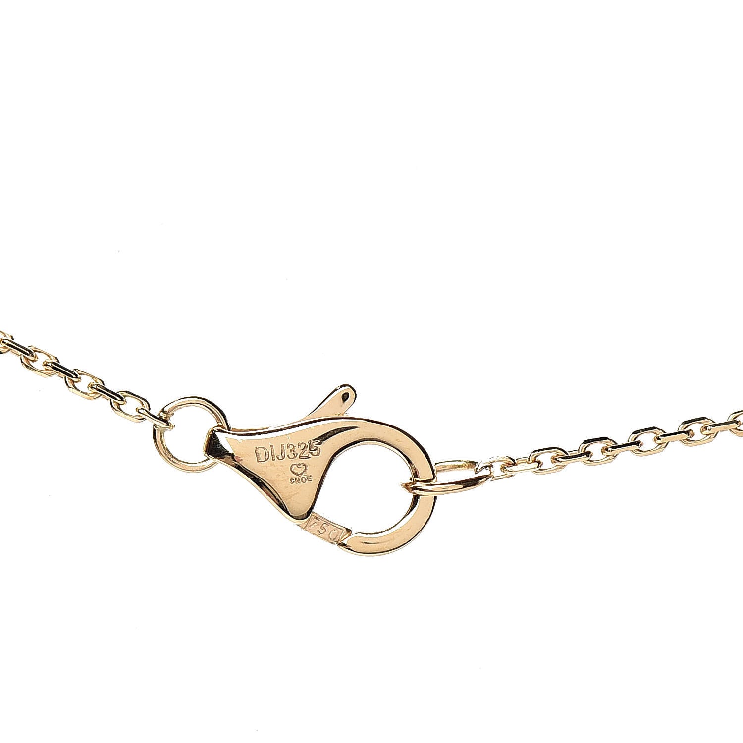Cartier 18K Yellow Gold Diamond Mother of Pearl XS Amulette de Cartier Pendant Necklace 5 of 7