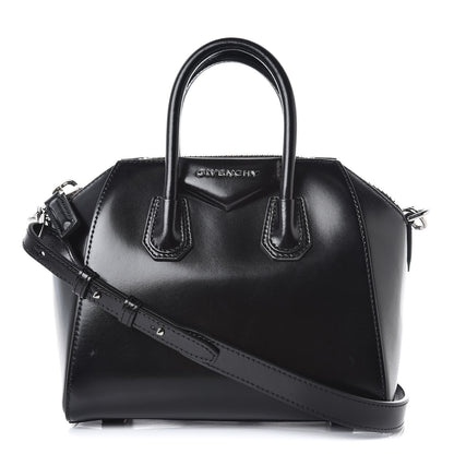 Givenchy Shiny Lord Calfskin Mini Antigona Black 1 of 7