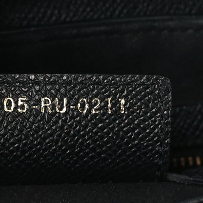 Christian Dior Grained Calfskin Saddle Bag Black 7 of 10