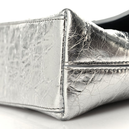 Balenciaga Metallic Calfskin Downtown Chain Shoulder Bag XS Silver 10 of 10