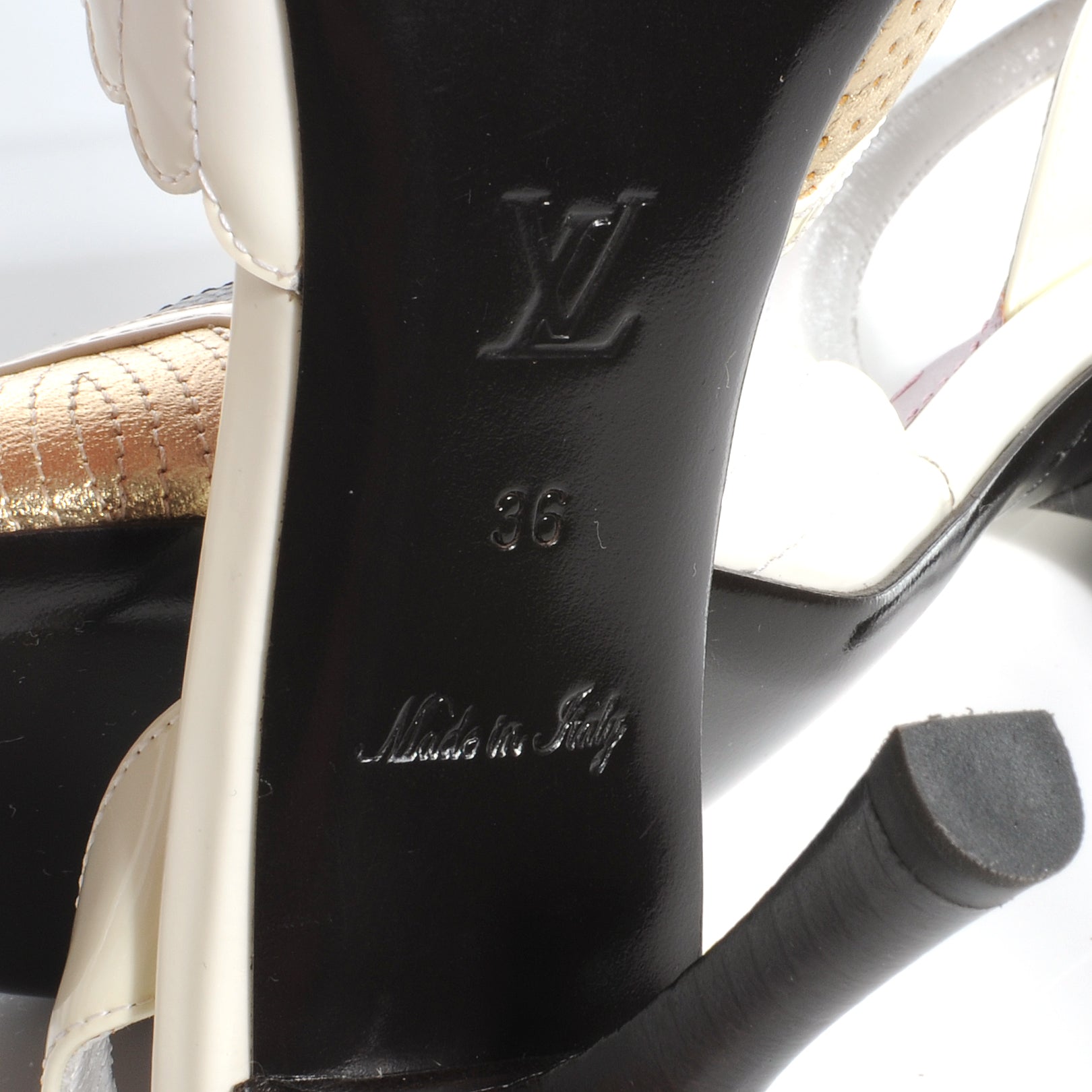 Louis Vuitton Monogram Fleur Flower Slingback Heels 36 6 of 7