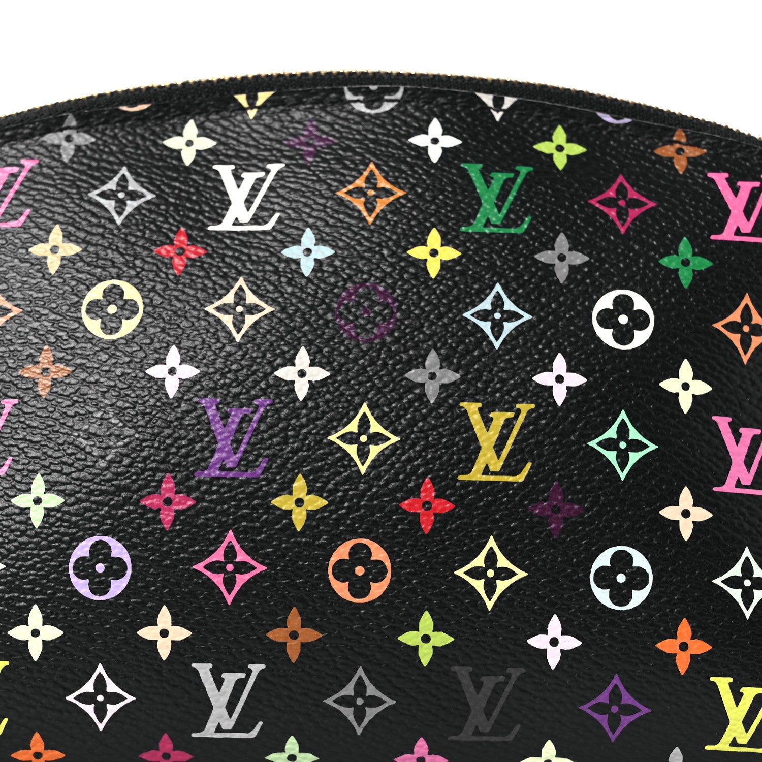 Louis Vuitton Monogram Multicolor Cosmetic Pouch Black Grenade 7 of 9
