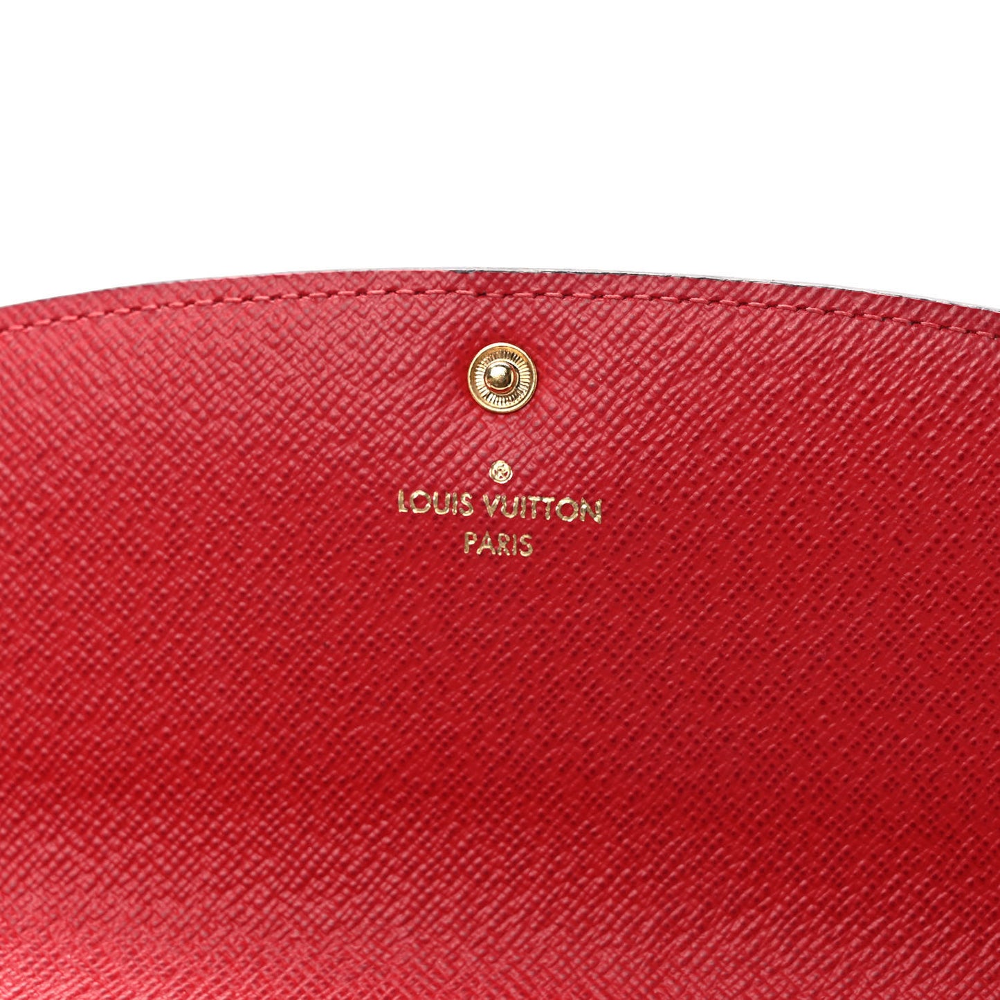 Damier Ebene Emilie Wallet Red