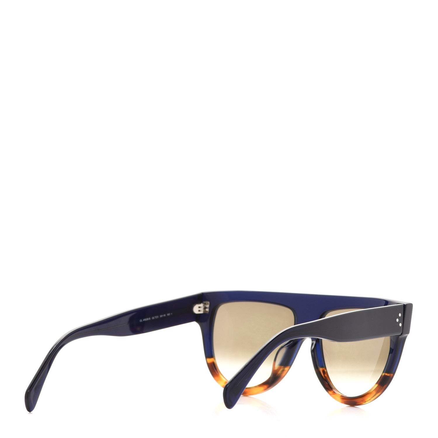 Celine Shadow Sunglasses CL 41026/S Blue Havana 4 of 6