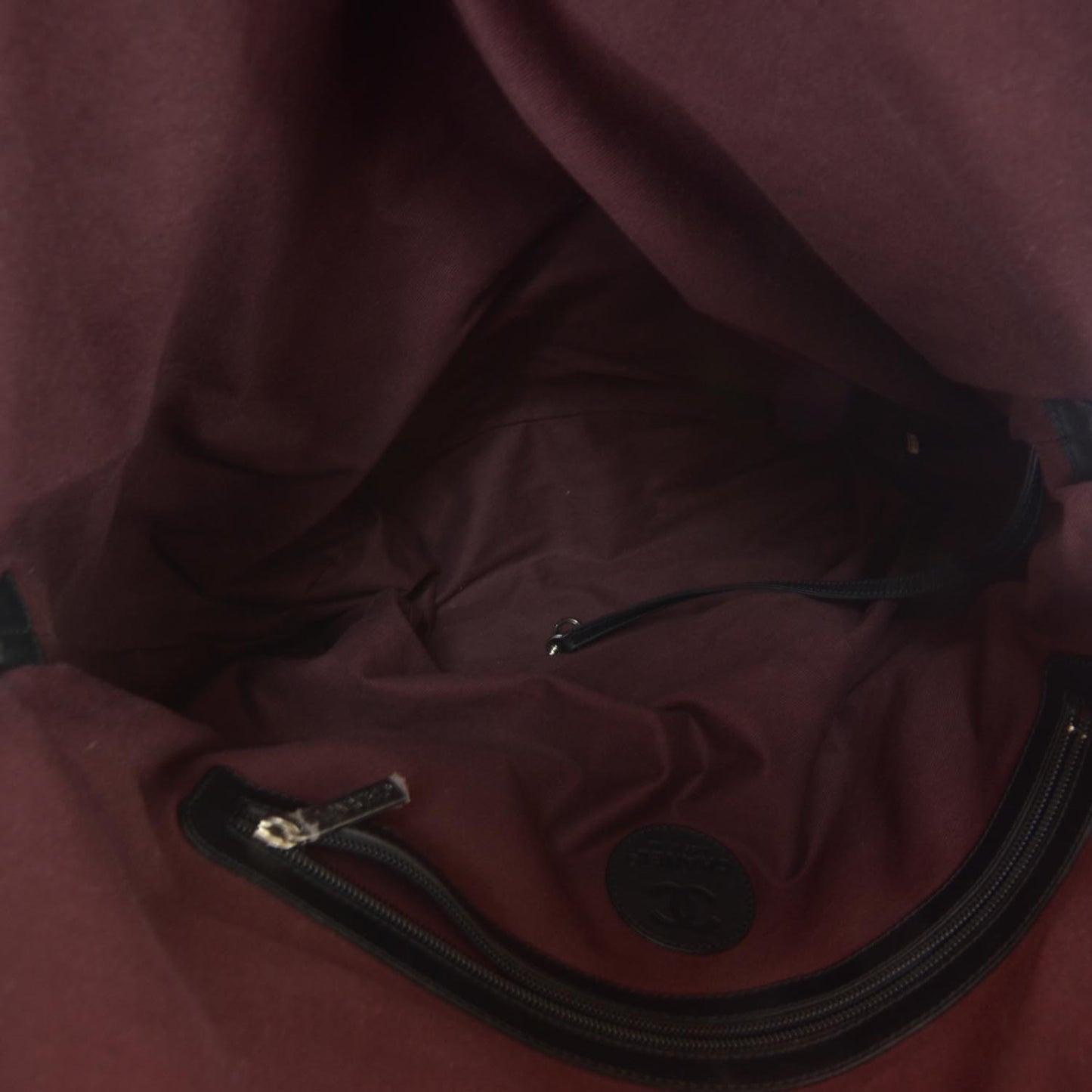 Coated Canvas Large Garment Travel Bag Black