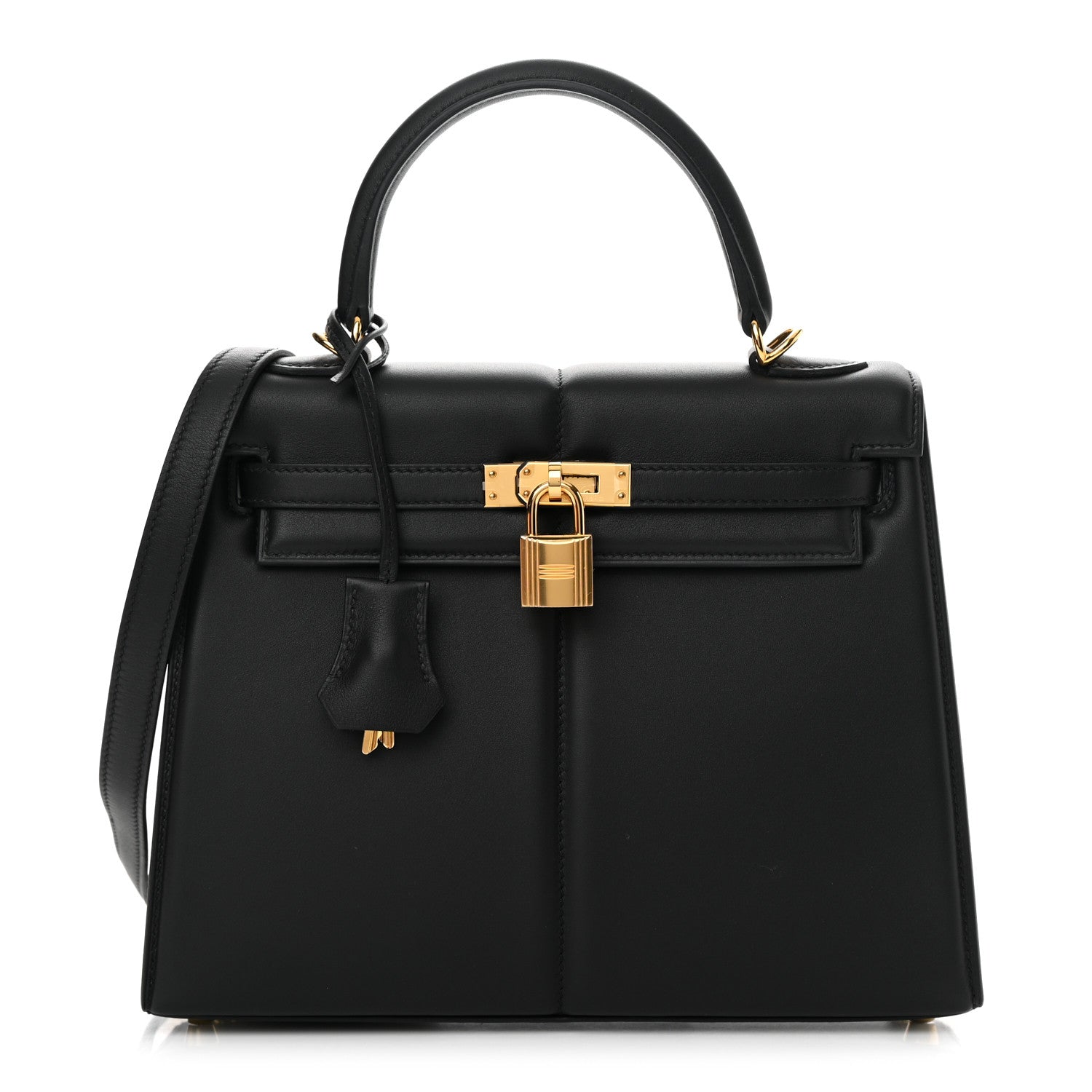 Hermes Swift Kelly Padded Sellier 25 Black 1 of 15